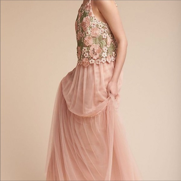 Anthropologie Blythe Tule maxi skirt in rose blush - Picture 4 of 8